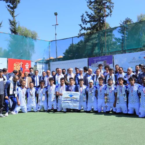 منتخب جامعة المستقبل يحصد المركز الثاني في بطولة الجامعات اليمنية تحت شعار (طوفان الأقصئ)